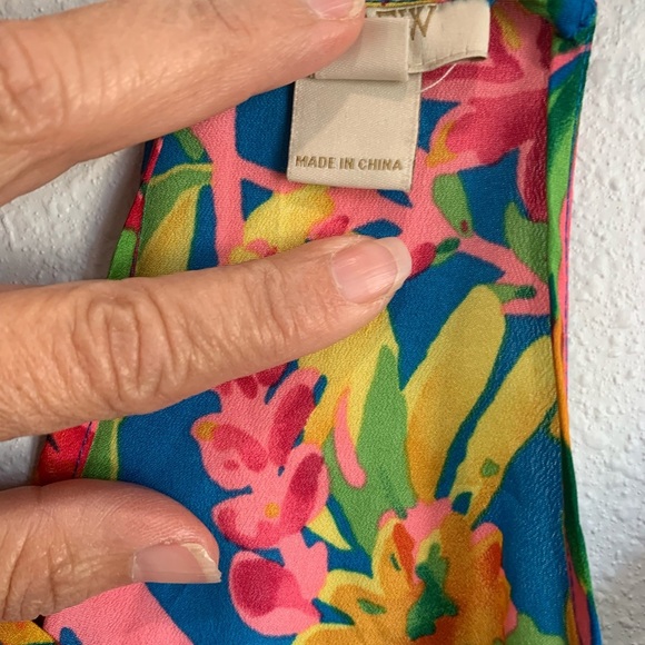 J.Crew tropical print tank‎ top. Women’s size 0 ((284) - Picture 9 of 13